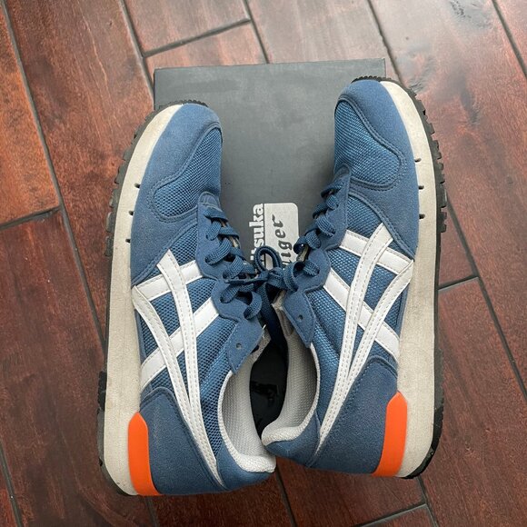 Onitsuka Tiger by Asics Blue and White Sneakers - Picture 3 of 5